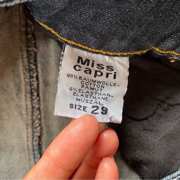 🐚 MISS CAPRI DARK WASH HIGH WAIST MINI SKIRT! - Picture 11 of 11